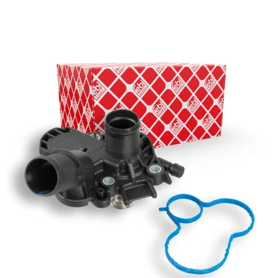 Billede af FEBI BILSTEIN 174390 Termostat 83 med pakning hus CITROËN: C3 II, C4 II Cactus, PEUGEOT: 308 Hatchback
