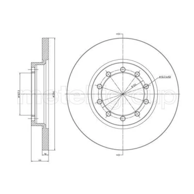 Billede af Bremseskive METELLI 23 1469C