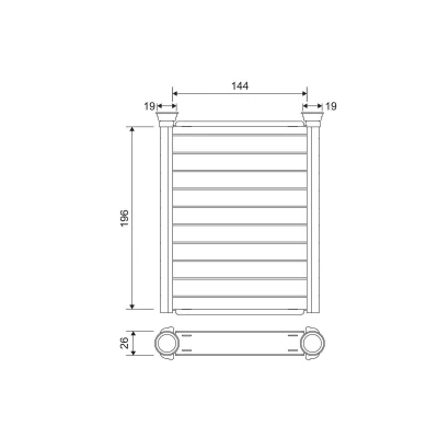 Billede af VALEO 811589 Varmeveksler TOYOTA: Aygo