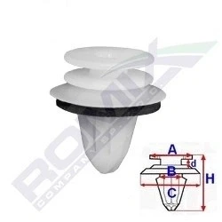 Billede af ROMIX C60716 Clips MERCEDES BENZ: E klasse T modell, C Sedan