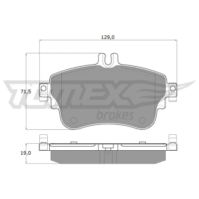 Billede af TOMEX brakes TX 18 07 Bremseklodser foraksel Forberedt til slidindikator MERCEDES BENZ: A klasse, CLA Coupe, B klasse