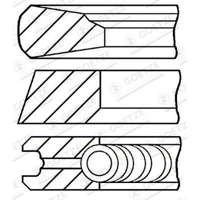 Billede af GOETZE ENGINE 08 143000 00 Stempelringsæt 93