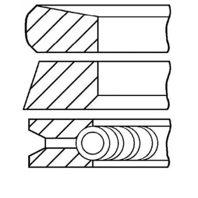 Billede af GOETZE ENGINE 08 127400 00 Stempelringsæt 87