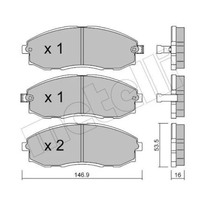 Billede af Bremseklodser METELLI 22 0297 0