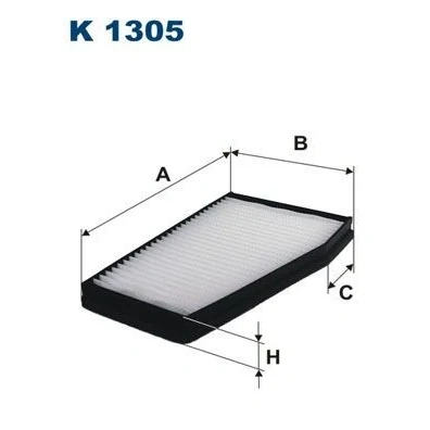 Billede af FILTRON K 1305 Kabinefilter Partikelfilter 296, 78 182 30 CHEVROLET: Epica Sedan, Evanda Sedan