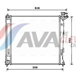 Billede af PRASCO HY2284 Radiator Aluminium 485 496 16 Loddet køleripper