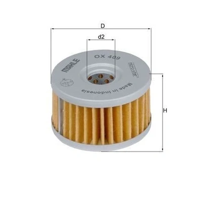 Billede af MAHLE ORIGINAL OX 409 Oliefilter Filterindsats