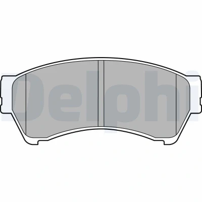 Billede af DELPHI LP2111 Bremseklodser med akustisk advarsel for slid uden anti knirke plade tilbehør MAZDA: 6 Stationcar, Hatchback, Sedan