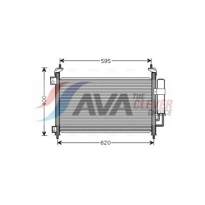 Billede af PRASCO HD5213D Kondensator med tørrer 15,5 10,2 Aluminium 640 HONDA: CIVIC 8 Hatchback