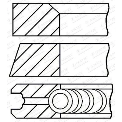 Billede af GOETZE ENGINE 08 440800 00 Stempelringsæt 93