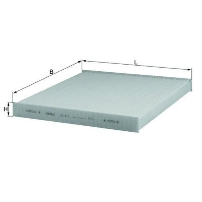 Billede af MAHLE ORIGINAL LA 411 Kabinefilter Partikelfilter 235,0 250 25,0 FIAT: Ducato III Van, Bus, Ladvogn / Chassis