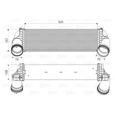 Billede af VALEO 818562 Intercooler uden EGR ventil