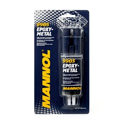 Billede af MANNOL Epoxy Metal 9905 Epoxylim Blisterpakning, Patron sort/grå 24