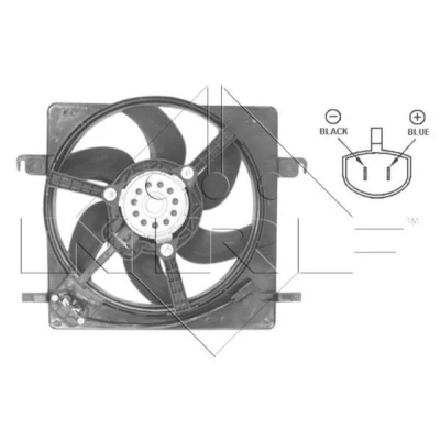 Billede af NRF 47037 Køleventilator 335 12 250 med kølerventilatorramme (karm), belastningsmodstand