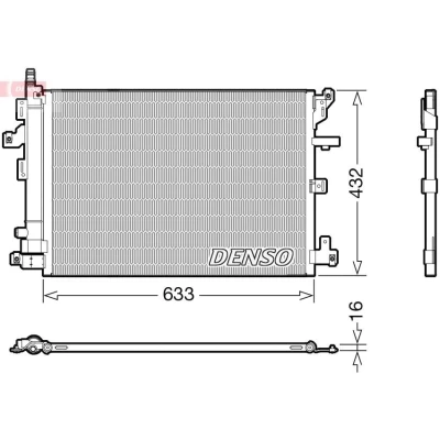 Billede af DENSO DCN33012 Kondensator med tørrer R 134a