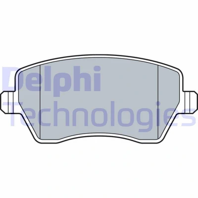 Billede af DELPHI LP3550 Bremseklodser med akustisk advarsel for slid anti knirke plade uden tilbehør NISSAN: MICRA 4, 5, Note II Hatchback