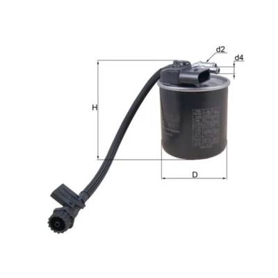 Billede af MAHLE ORIGINAL KL 947 Brændstoffilter Ledningsfilter 10 8,0 MERCEDES BENZ: Vito Van, V klasse, Tourer