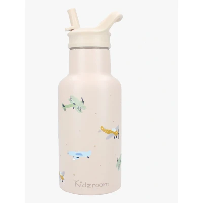 Billede af Kidzroom Stainless Steel Drikkedunk 350 ml Small Talk, Beige