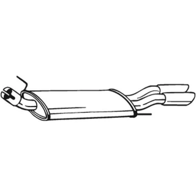 Billede af BOSAL 233 731 Lydpotte VOLKSWAGEN: GOLF 3