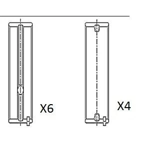 Billede af FAI AutoParts BM1044 STD Krumtapakselleje VOLKSWAGEN: GOLF 3, 1, Passat B3/B4 Sedan, AUDI: A3 Hatchback