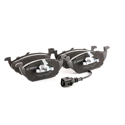 Billede af BOSCH 0 986 494 524 Bremseklodser Low Metallic med indbygget slidsensor stempelklips VOLKSWAGEN: Golf 6, Plus / Crossgolf, 5