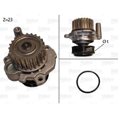 Billede af VALEO 506532 Vandpumpe med pakninger uden låg VOLKSWAGEN: Golf 4, Touran I, Caddy 3, SKODA: Fabia I Hatchback, 1 Combi, Sedan