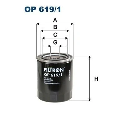 Billede af FILTRON OP 619/1 Oliefilter M 24 X 1.5 Påskruet filter TOYOTA: Land Cruiser Prado 90, 120, Hiace 4 Bus, MAZDA: BT 50 Pick up