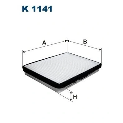 Billede af FILTRON K 1141 Kabinefilter Aktivkulfilter 227 178 30