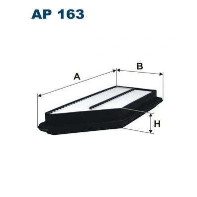 Billede af FILTRON AP 163 Luftfilter 49 162 334 Filterindsats HONDA: PRELUDE V, 4