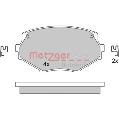Billede af METZGER 1170515 Bremseklodser foraksel med akustisk advarsel for slid anti knirke plade MAZDA: MX 5 2, I