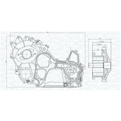 Billede af Oliepumpe MAGNETI MARELLI 351516000119