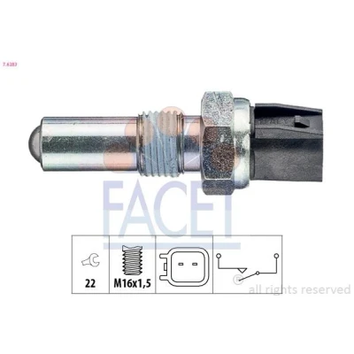 Billede af FACET 7.6283 Kontakt, baklygte Made in Italy OE Equivalent FORD: FIESTA 6, Focus 2 Kombi, 5