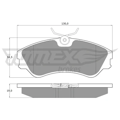 Billede af TOMEX brakes TX 10 65 Bremseklodser foraksel VOLKSWAGEN: Transporter 4 Bus,