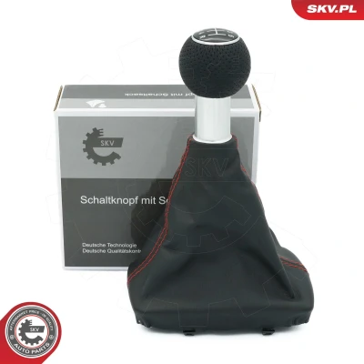 Billede af ESEN SKV 63SKV403 Gearknop 5 gears Læder AUDI: A4 B7 Avant, B6 Sedan, Sedan