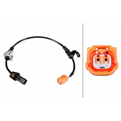 Billede af HELLA 6PU 358 217 501 ABS Sensor med klemme Hall princip 2 468 HONDA: Accord 7 Limousine
