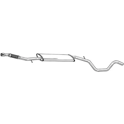 Billede af BOSAL 294 001 Midterste Lyddæmper PEUGEOT: Bipper Van