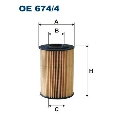 Billede af FILTRON OE 674/4 Oliefilter Filterindsats HYUNDAI: i30 I Hatchback, Tucson, Stationcar, KIA: CARENS 3, cee‘d Hatchback