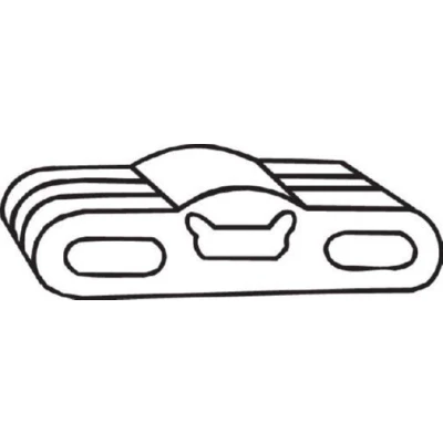 Billede af BOSAL 255 911 Gummibånd, udstødningssystem OPEL: Astra F Caravan
