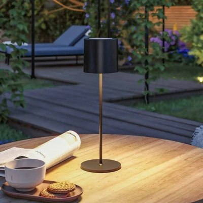 Billede af Paulmann Tuni LED bordlampe, sort, plast, IP44