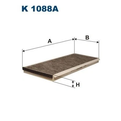 Billede af FILTRON K 1088A Kabinefilter Aktivkulfilter 380 159 25 MERCEDES BENZ: Sprinter 3 T Van, Ladvogn/Chassis, 4 Bus