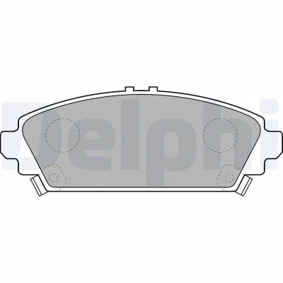 Billede af DELPHI LP1526 Bremseklodser med akustisk advarsel for slid anti knirke plade tilbehør HONDA: CIVIC 7 Hatchback, Accord 6 Limousine