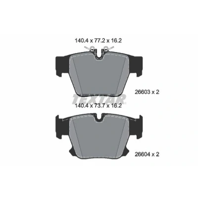 Billede af Bremseklodser TEXTAR 2660301