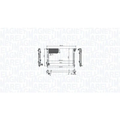 Billede af MAGNETI MARELLI 350213212700 Radiator 575 398 34 Mekanisk fuget køleripper MINI: Hatchback