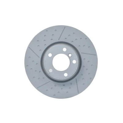 Billede af BOSCH 0 986 479 E12 Bremseskiver 340 30 5 120 ventileret, todelt bremseskive, slidset/perforeret coatet højkarboniseret med skruer BMW: 1 Hatchback