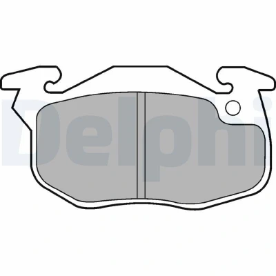 Billede af DELPHI LP1053 Bremseklodser Inkl. slidadvarselskontakt med anti knirke plade tilbehør CITROËN: Saxo Hatchback, ZX Hatchback