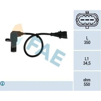 Billede af EPS 1.953.236 Impulsensor Made in Italy OE Equivalent OPEL: Vectra B Sedan, Astra G Caravan, CC