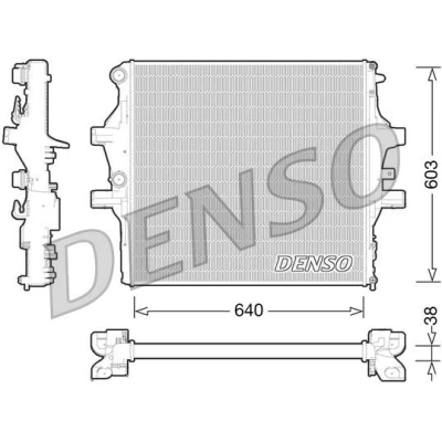Billede af DENSO DRM12009 Radiator Aluminium, plastik 640 440 38 IVECO: Daily 6