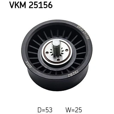 Billede af SKF VKM 25156 Medløberhjul, tandrem med befæstelsesmateriale