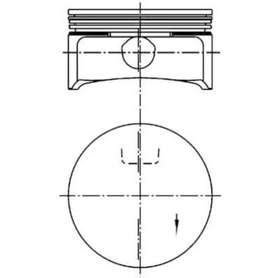 Billede af KOLBENSCHMIDT 99741601 Motor Stempel 80,5 OPEL: Astra H TwinTop