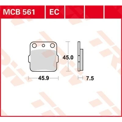 Billede af TRW Organic Allround MCB561 Bremseklodser